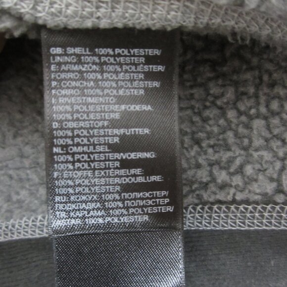 The North Face Men's XXL Sweater Fleece Full Zip Jacket Heathered Gray VGUC - Picture 10 of 11